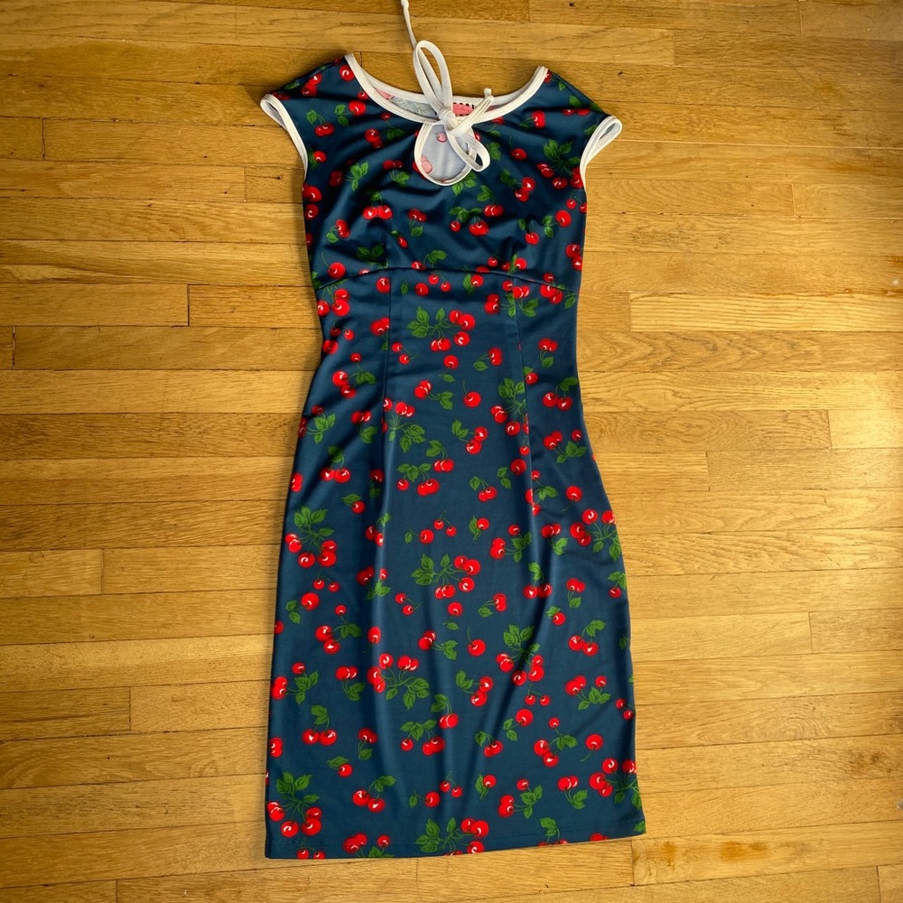 Cherry Keyhole pinup dress